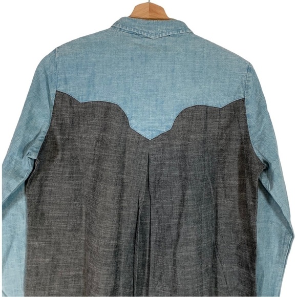 Diesel Fiftyfive DSL Sutcliffe Button Down Tunic Shirt Size Small NWT - Picture 6 of 11